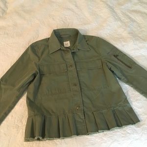 Gap Peplum Utility Jacket (Like New)